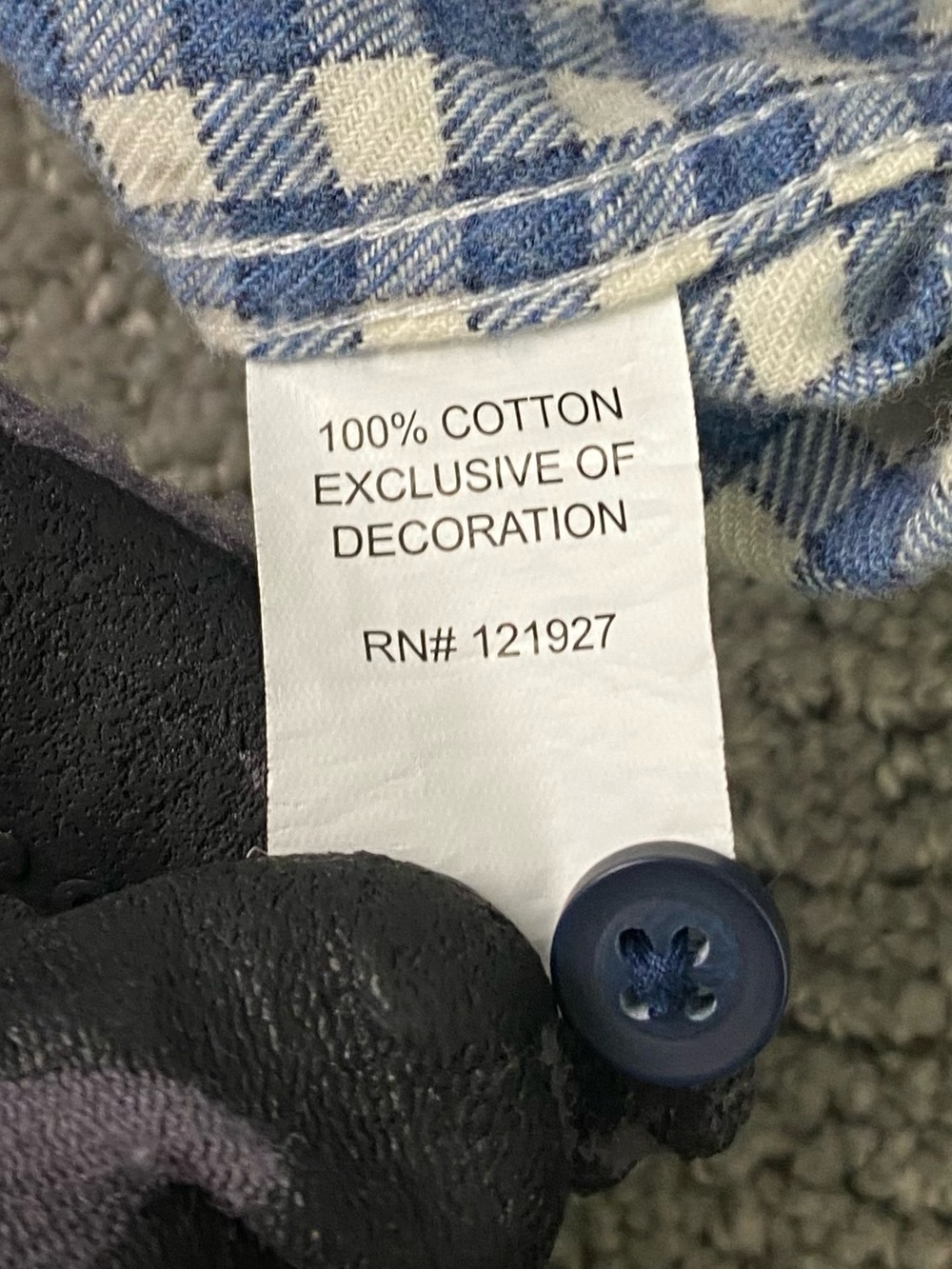 johnnie-O Flannel Shirt Mens Medium Blue White Gingham Check Hyat Hangin' Out - Picture 7 of 13